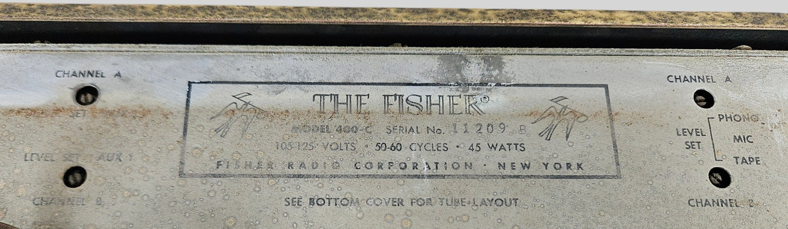 Fisher Stereo Master Audio Control Model 400-C - 4