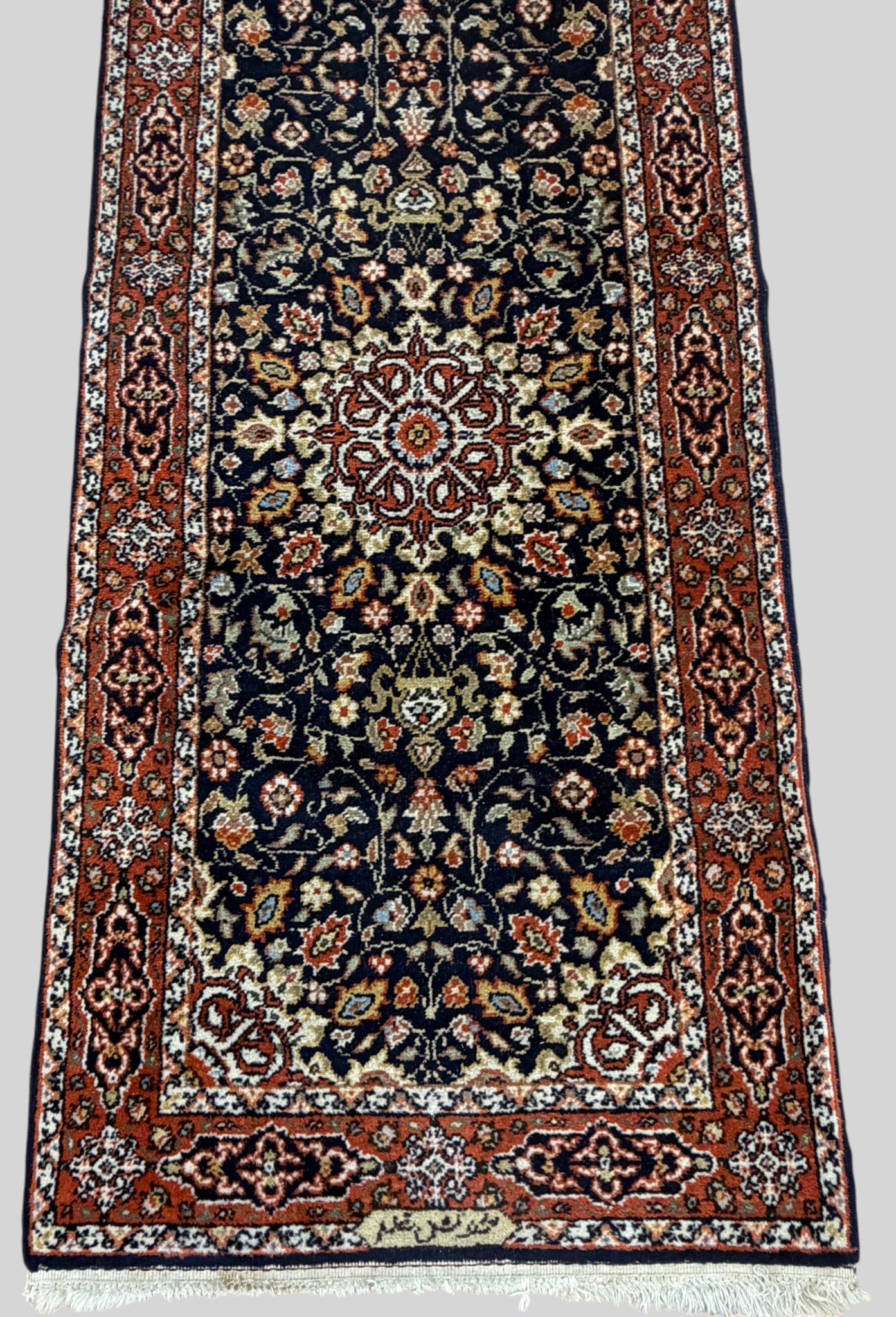 Persian Khansar Hand Knotted Wool Runner Rug - 2