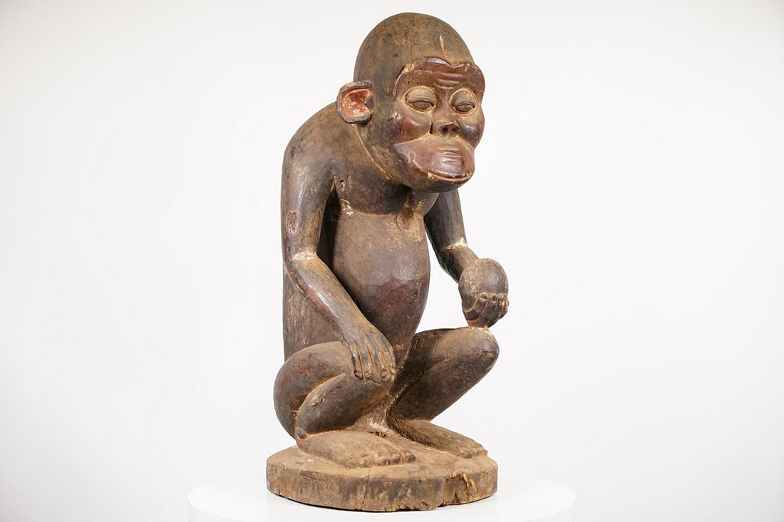 Bulu Monkey Figure from Cameroon Grasslands - African Tribal Art Sculpture (1 of 7)