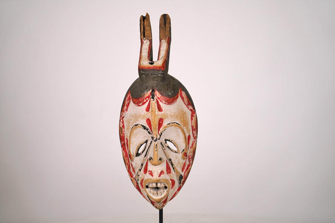 Igbo Mask on Stand from Nigeria - African Tribal Art (1 of 6)