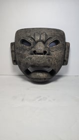 OLMEC STONE JAGUAR TRANSFORMATION FUNERARY MASK