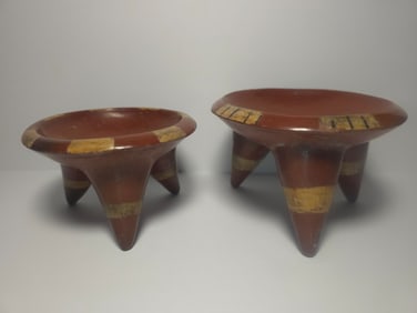 COUPLE OF CHUPICUARO TERRACOTA VASES