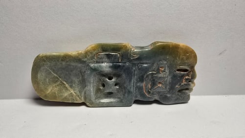 PRE COLUMBIAN OLMEC JADE SPOON