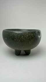 PRE-COLUMBIAN MIXTEC SERPENTINE CEREMONIAL CONTAINER