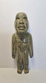 PRE-COLUMBIAN OLMECA JADE STANDING FIGURE