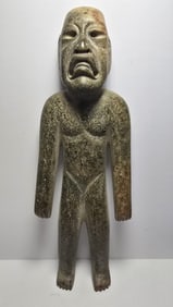 PRE-COLUMBIAN OLMECA JADE STANDING FIGURE