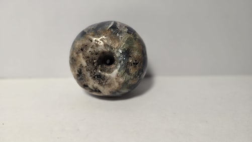 PRE-COLUMBIAN MAYAN FLUORITE NECKLACE BEAD