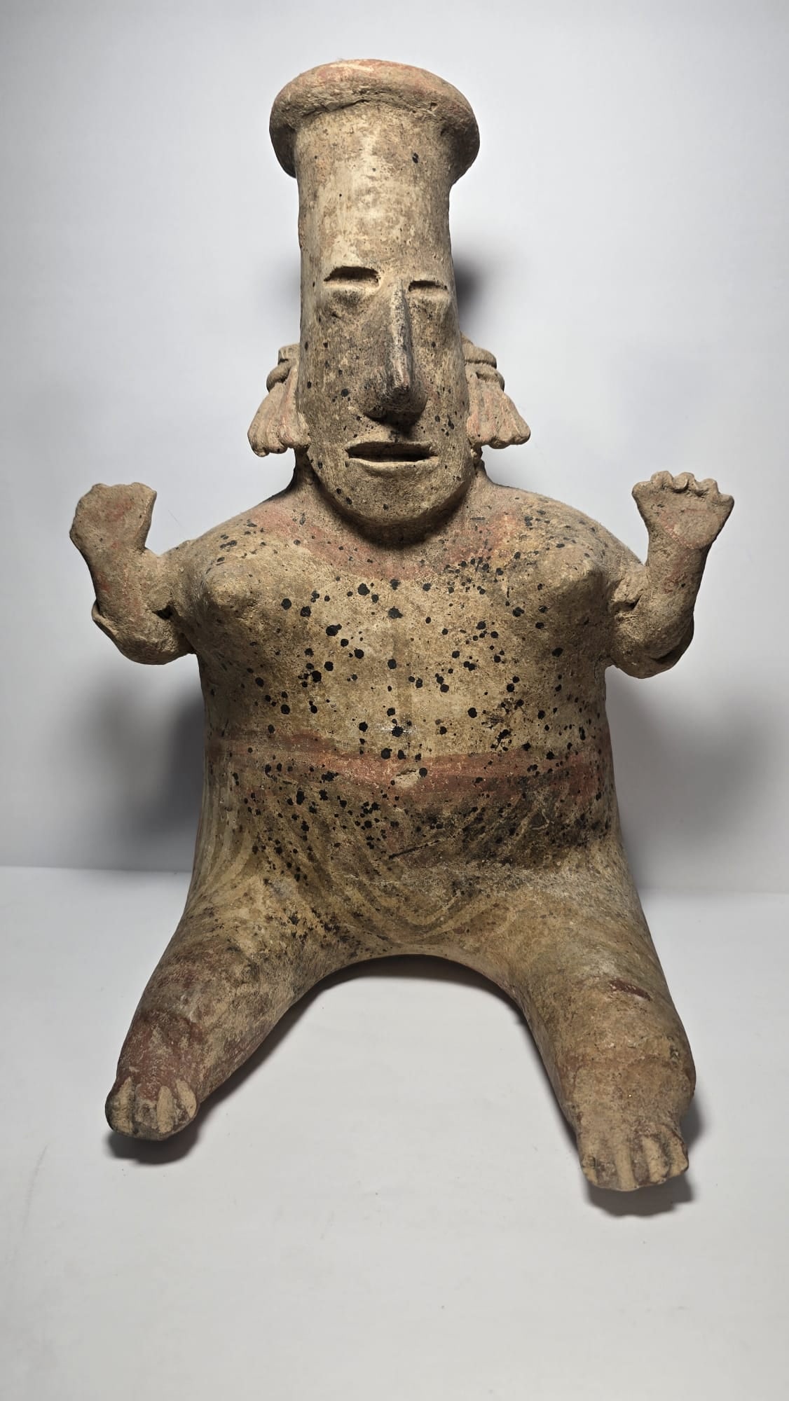 PRE-COLUMBIAN JALISCO TERRACOTTA SEATED WOMAN FIGURE (1 of 10)