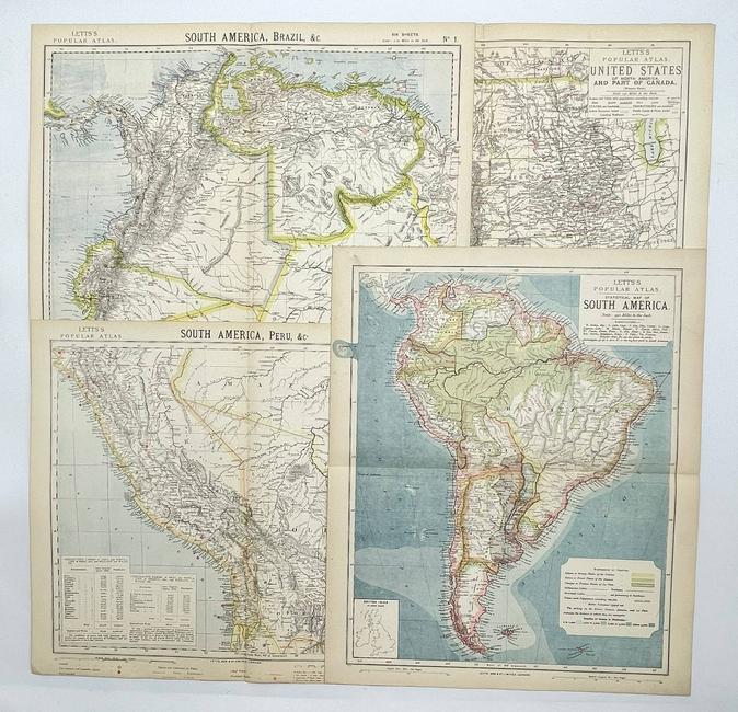 Antique Map Print - South America - United States (1 of 1)