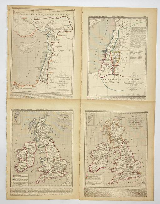 Antique Map Print - Palestine - England - Terre Sainte (1 of 1)