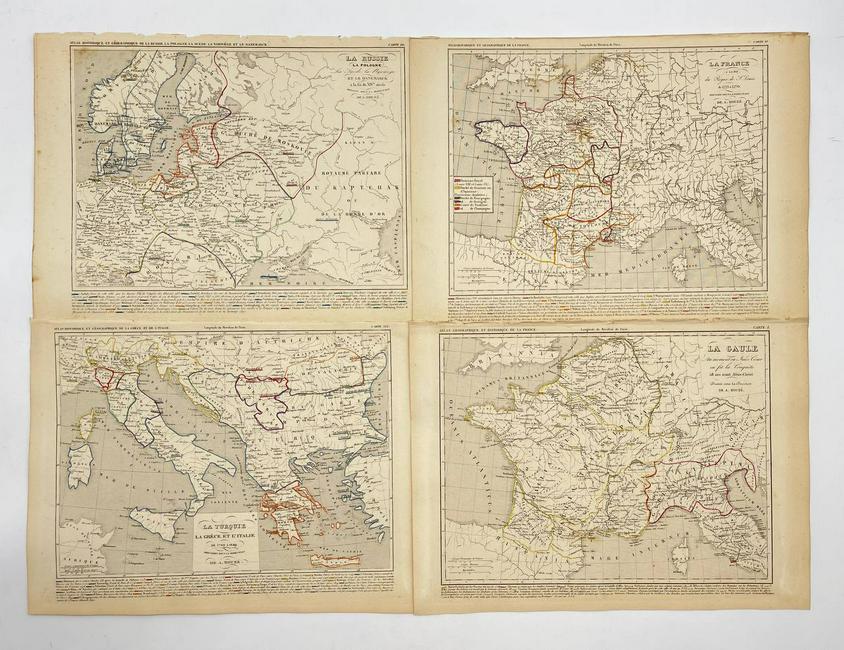 Antique Map Print - Gaul - Turkey - russia - France (1 of 1)