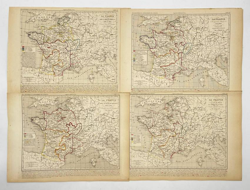 Antique Map Print - La France - France - Europe (1 of 1)