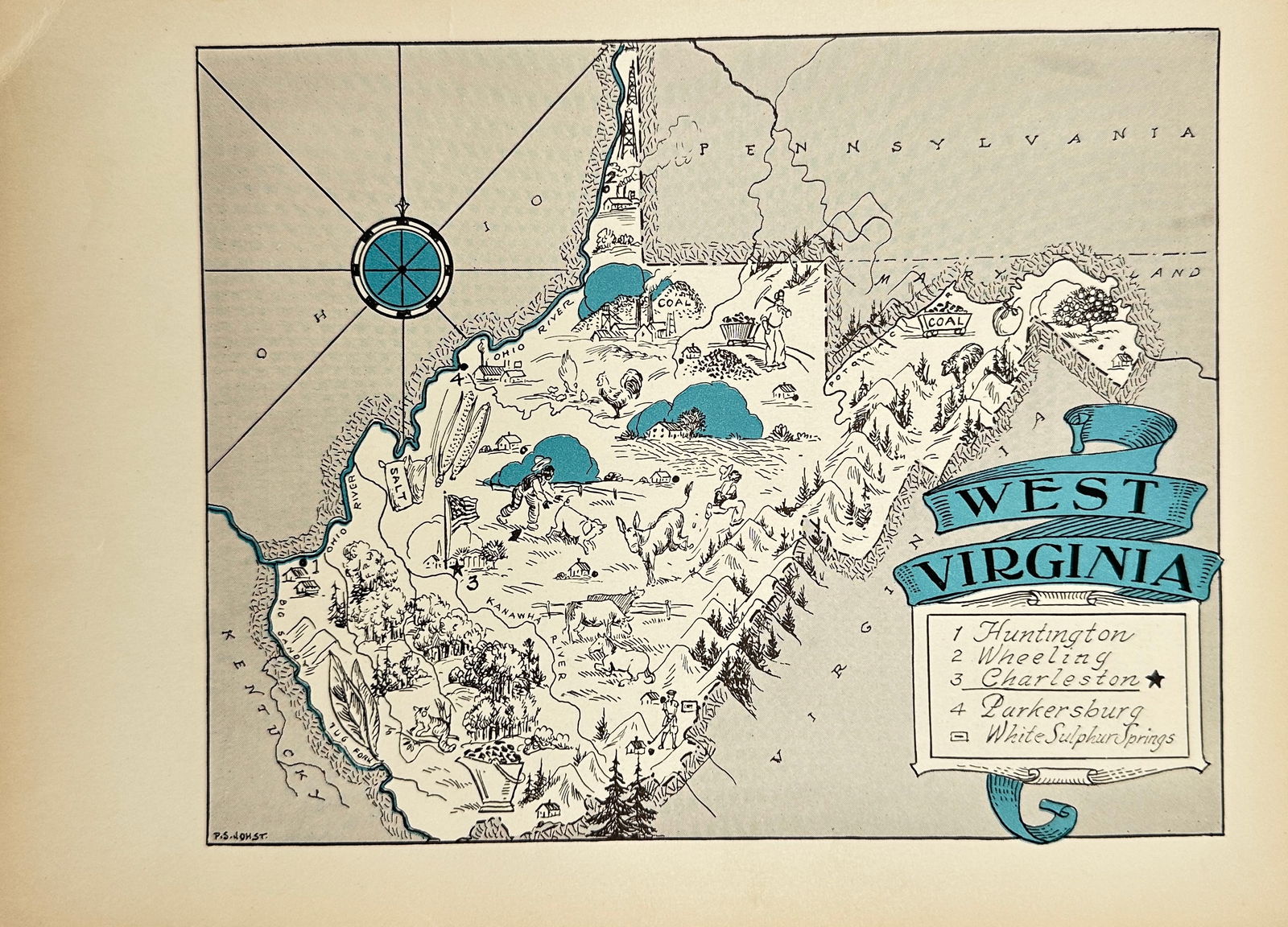 Paul Spener Johst Animated Map Of West Virginia Auction