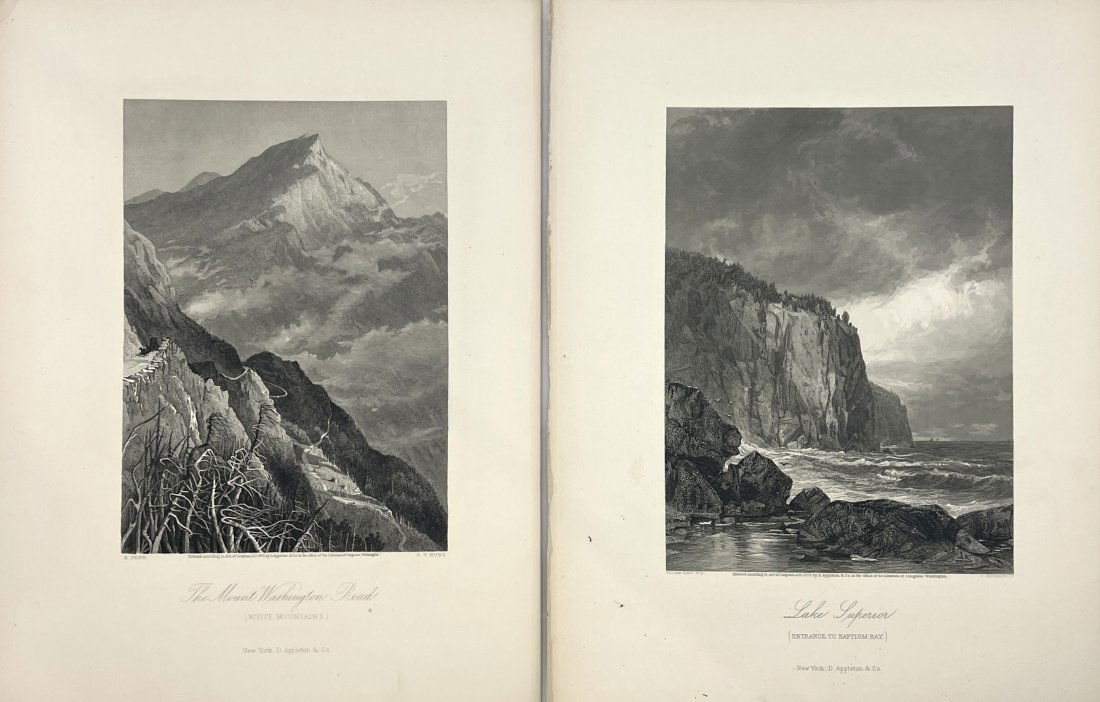 William H. Bartlett - Set of 2 views of America - Mount Washington (1 of 2)