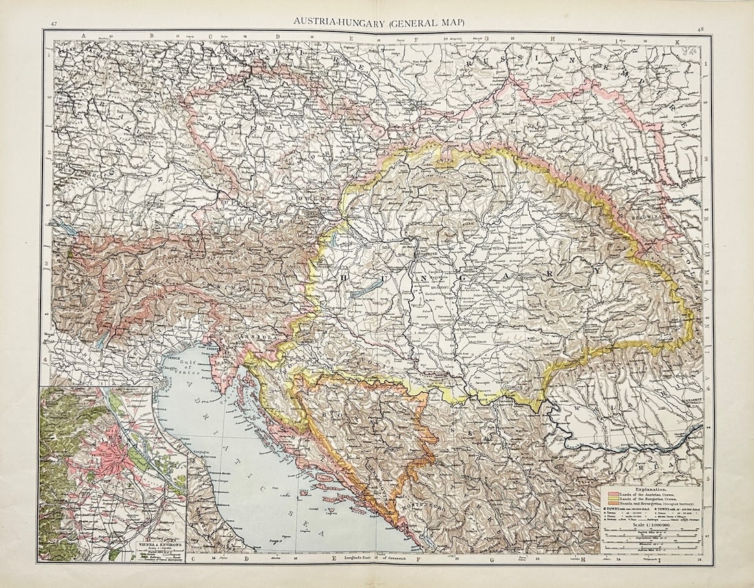 Richard Andree - Original Antique Map - Pacific Ocean - Australia (1 of 3)