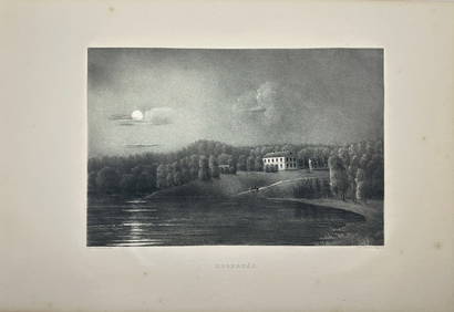 Ulrik Thersner - Antique Engraving - View of Degernas in Sweden (1 of 3)