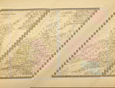 Charles Delagrave - Original Antique Map - Carte Des Iles Britanniques Anciennes (1 of 3)