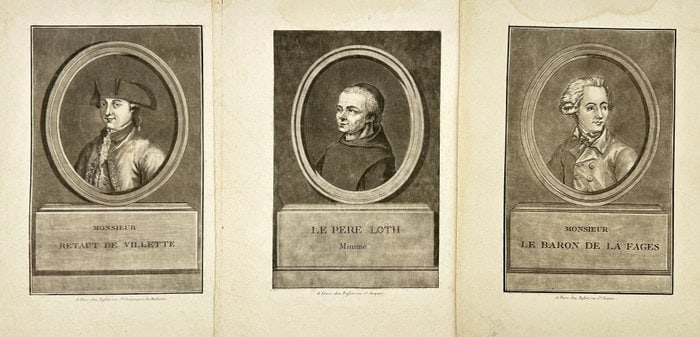 Friedrich Wilhelm von Bauer – Set of 3 Historical Portraits – Retaut de Villette (1 of 5)