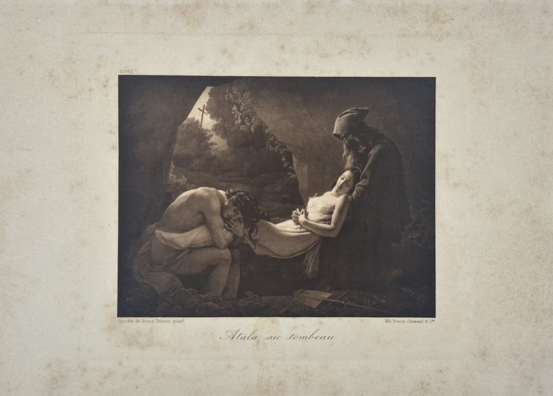 Jean-Baptiste-Raphaël-Urbain Massard (1775–1843) – Atala au Tombeau – Engraving (1 of 5)