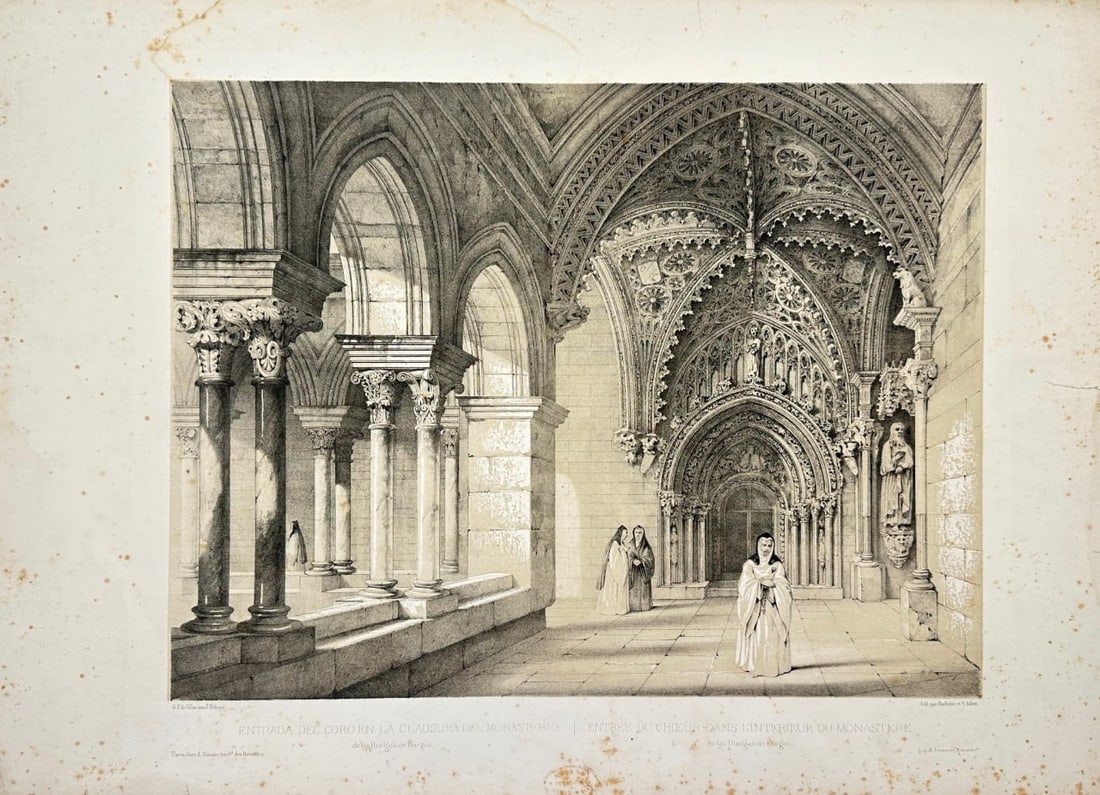 Genaro Pérez Villaamil (1807–1854) – Interior of the Chorus of the Monastery of Santa María (1 of 3)