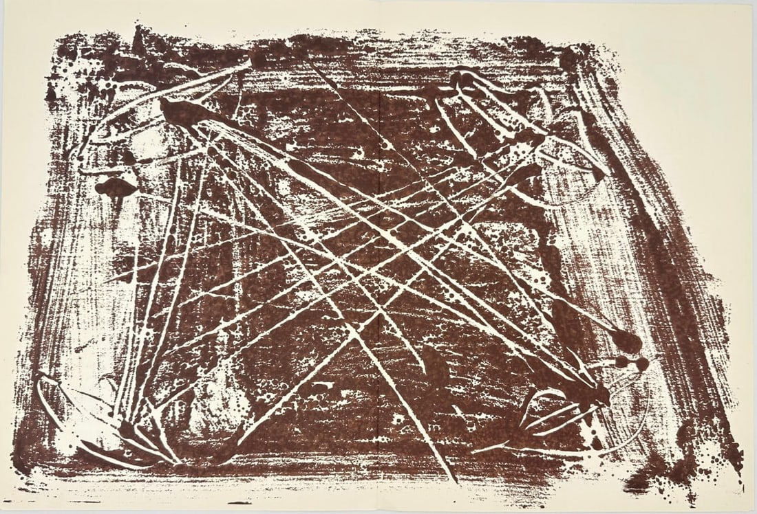 Antoni Tàpies (1923–2012) – Untitled (210-18) – Original Lithograph (1974) (1 of 3)
