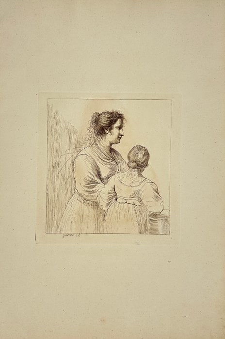 Francesco Bartolozzi (1727–1815) – Portrait of Two Women – Large Folio Copper Engraving (1 of 5)