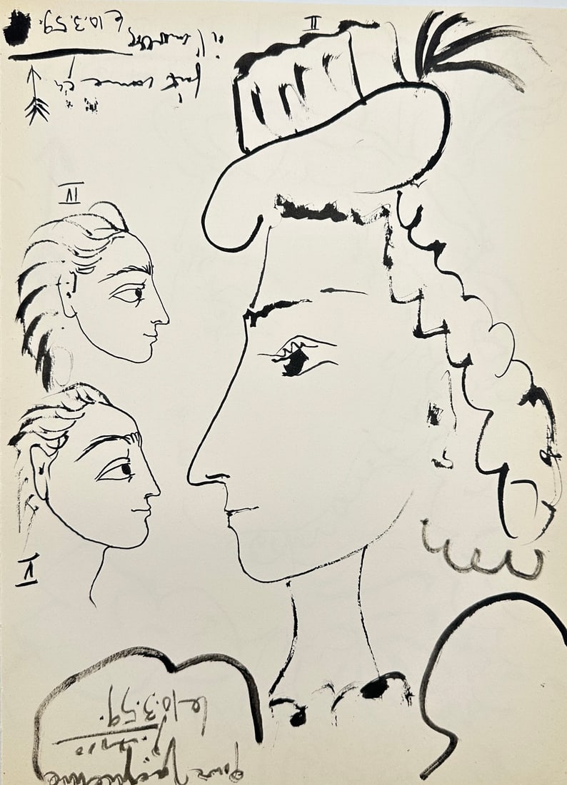 Pablo Picasso – The Jacqueline Study – Lithograph from Dated Series (1959) (1 of 5)