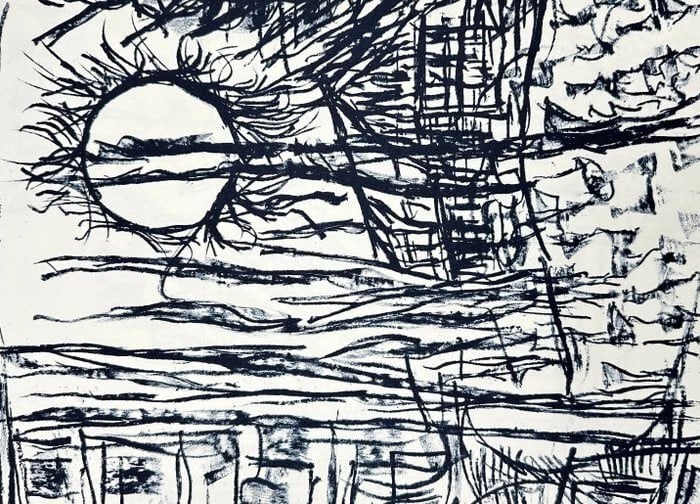 Jean-Paul Riopelle (1923–2002) – Color Lithograph from Derrière Le Miroir – 1979 (1 of 3)