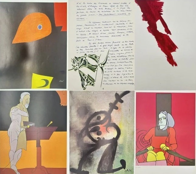 Valerio Adami, Joan Miró, Pol Bury, Jean Bazaine – Set of 6 Lithographs (1 of 7)
