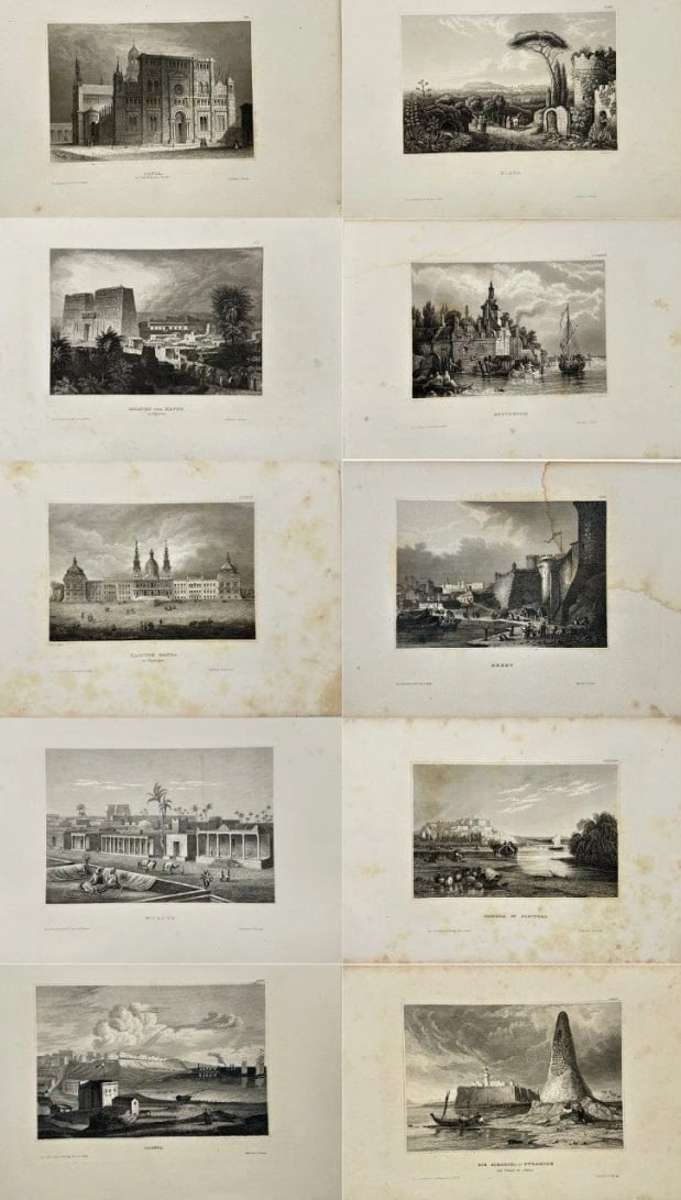 Joseph Meyer – Set of 10 Steel Engravings – Meyer's Universum – Steel Engraving (1 of 11)