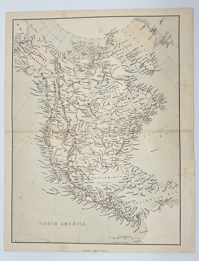 Unknown Maker – Antique Map – North America – Mid-19th Century (1 of 2)
