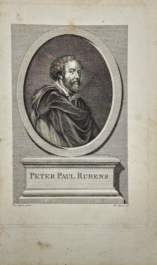 Fr. Akrel – Copperplate Engraving – Peter Paul Rubens – Late 18th century (1 of 3)