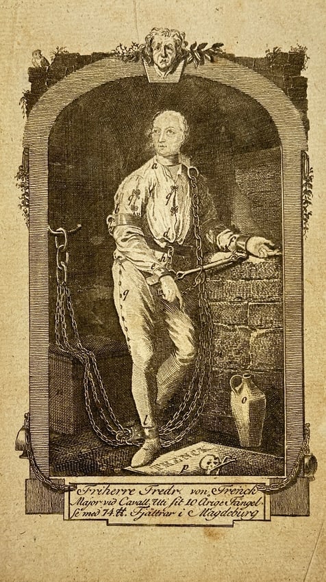 Christian Friedrich Boetius (1706–1782) – Portrait of Friedrich von der Trenck in Chains (1 of 2)