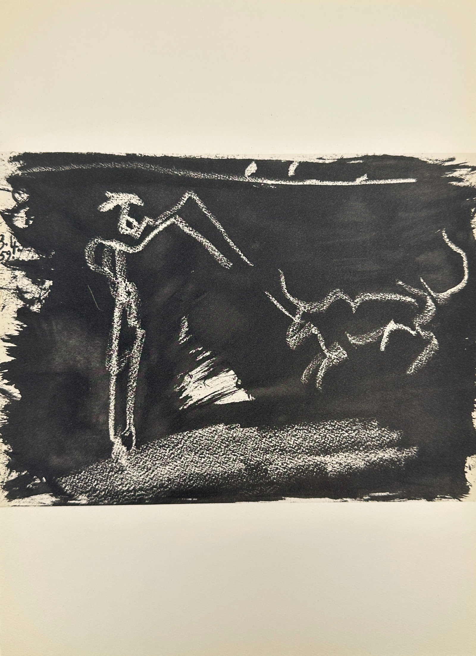 Pablo Picasso (1881–1973) – Torero and Bull, 3.1.59 – Lithograph from Toros y Toreros (1959) (1 of 3)