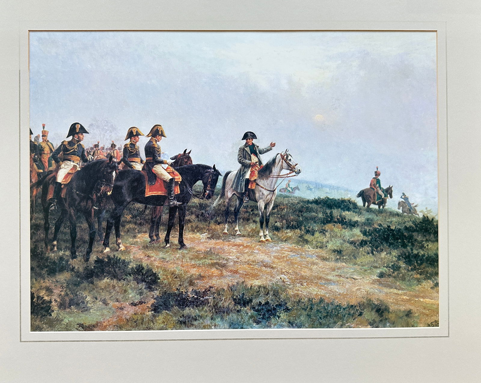 William Barnes Wollen – Napoleon and His Generals – Military Historical Print (20th Century) (1 of 2)