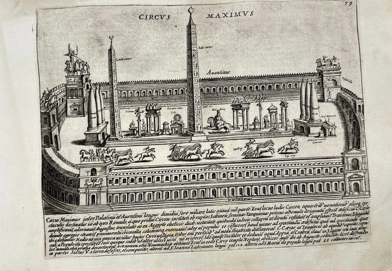 Giovanni Giacomo De Rossi – Architectural Reconstruction of the Circus Maximus (1 of 3)