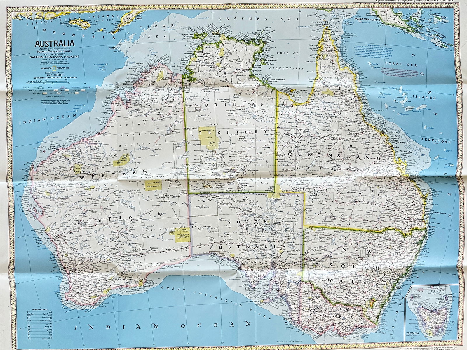 National Geographic Society – Map of Australia / National Geographic Society – Australia (1 of 3)