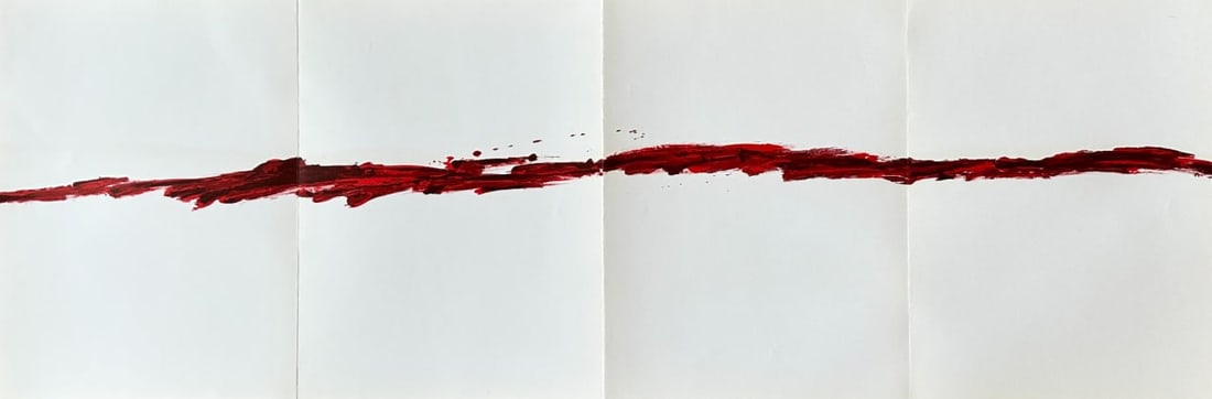 Antoni Tàpies (1923–2012) – Derrière Le Miroir No. 180 – Lithograph, 1969: This original fold-out lithograph by Antoni Tàpies was published in Derrière Le Miroir No. 180, issued by Maeght Éditeur in Paris in October 1969. The work showcases Tàpies’ distinct abstract la