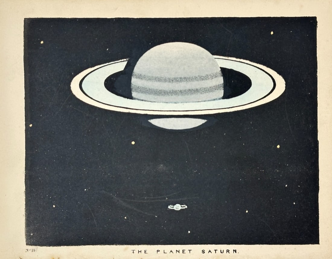 Charles Blunt (1803–1878) – The Planet Saturn – Chromolithograph (c.1840) (1 of 3)