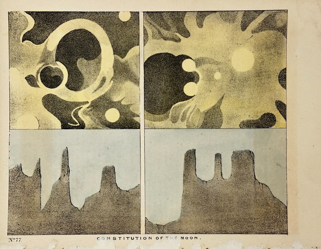 Charles Blunt (1803–1878) – Constitution of the Moon – Chromolithograph (c.1840) (1 of 3)