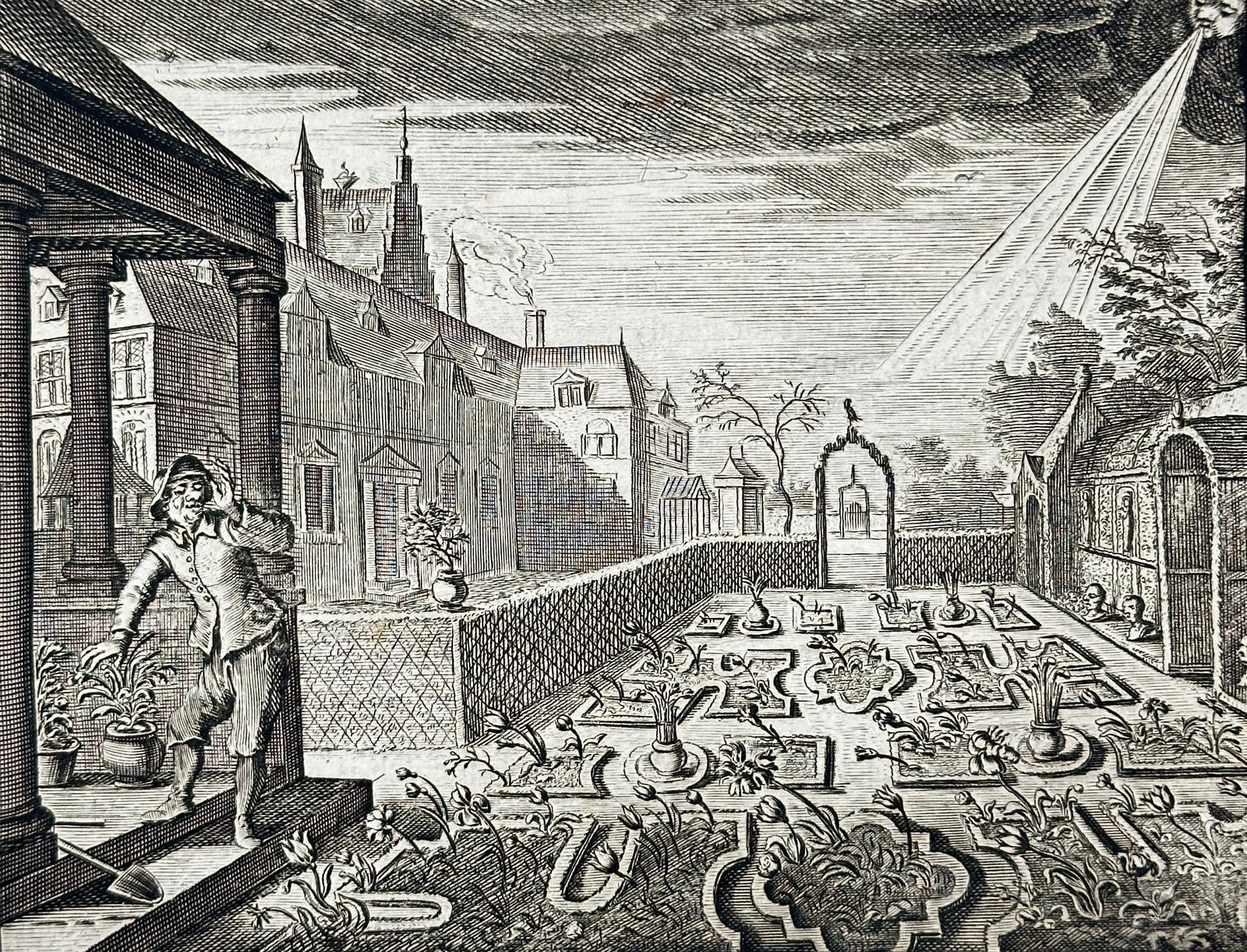 Jacob Cats (1577–1660) – All Flesh Is as Grass – Copperplate Engraving (1726 Edition) (1 of 3)