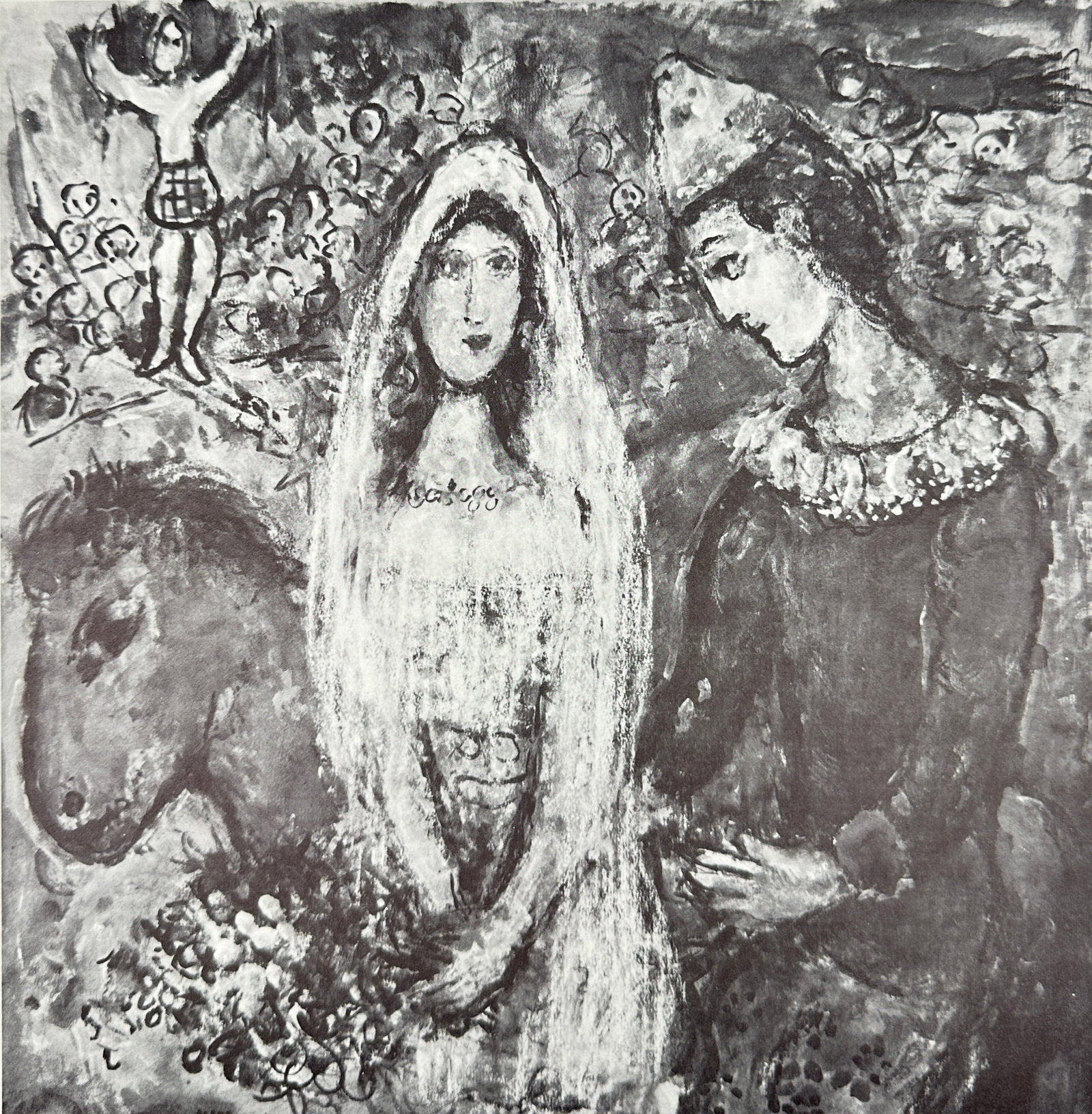 Marc Chagall – Wedding Party – Black-and-White Print – Mid 20th Century (1 of 3)