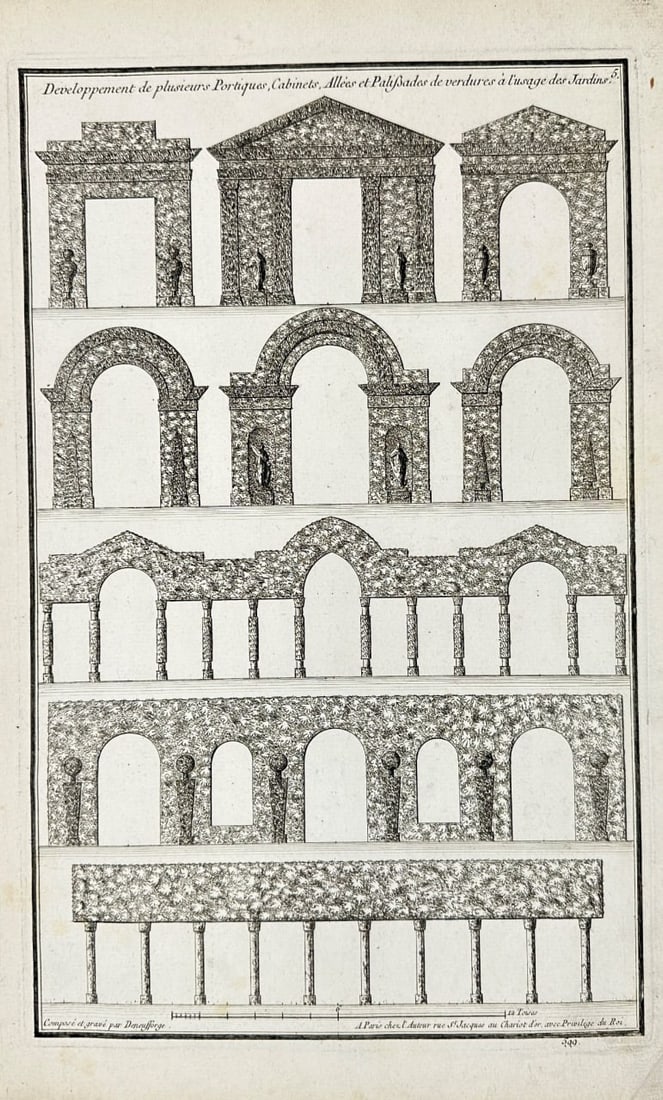 Jean-François de Neufforge (1714–1791) – Architectural Designs – Engraving (1770) (1 of 1)