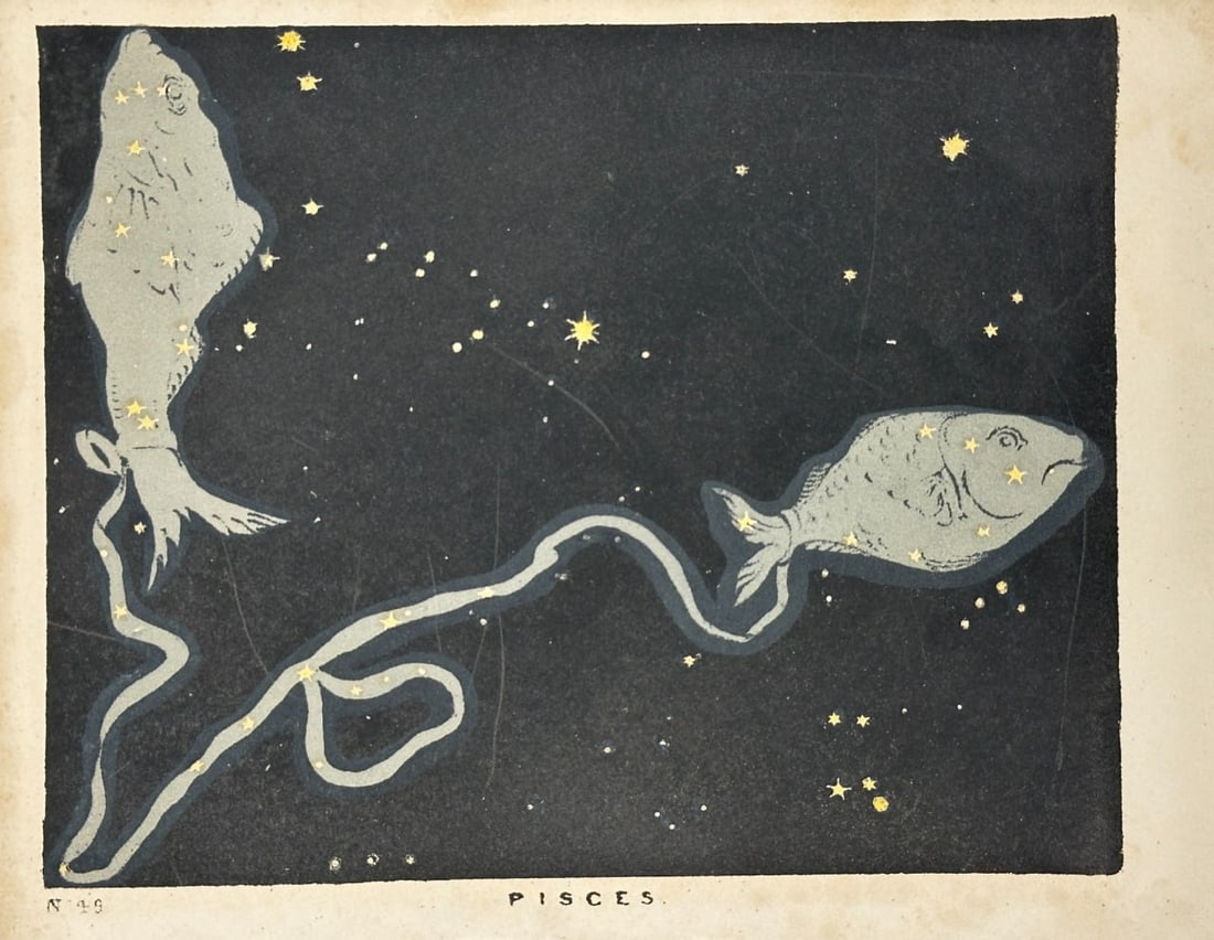 Charles Blunt (1803–1878) – Pisces – Hand-Coloured Lithograph (c.1820s) (1 of 3)