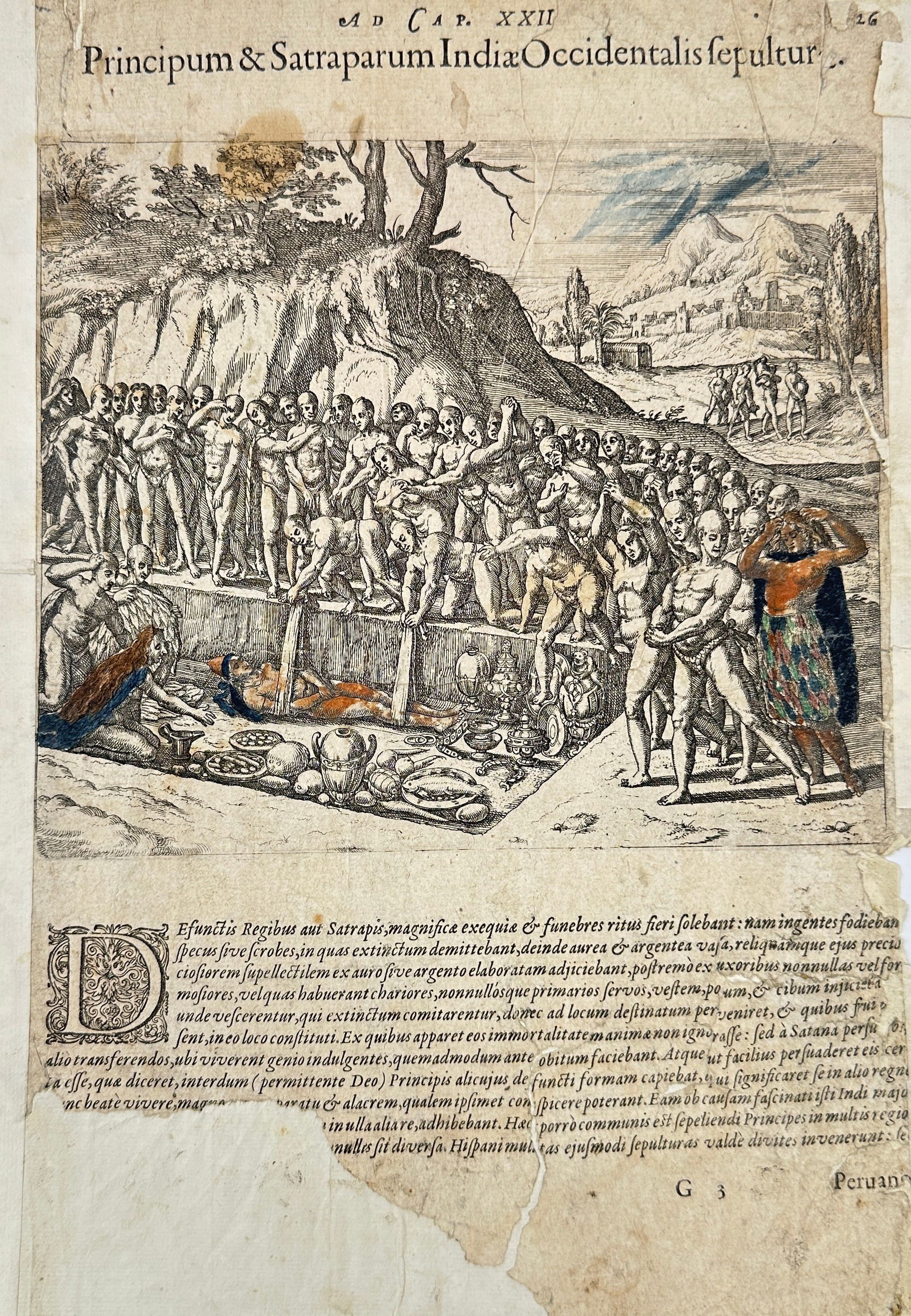 Johann Ludwig Gottfried / De Bry – Burial of Princes and Satraps of Western India (1 of 3)