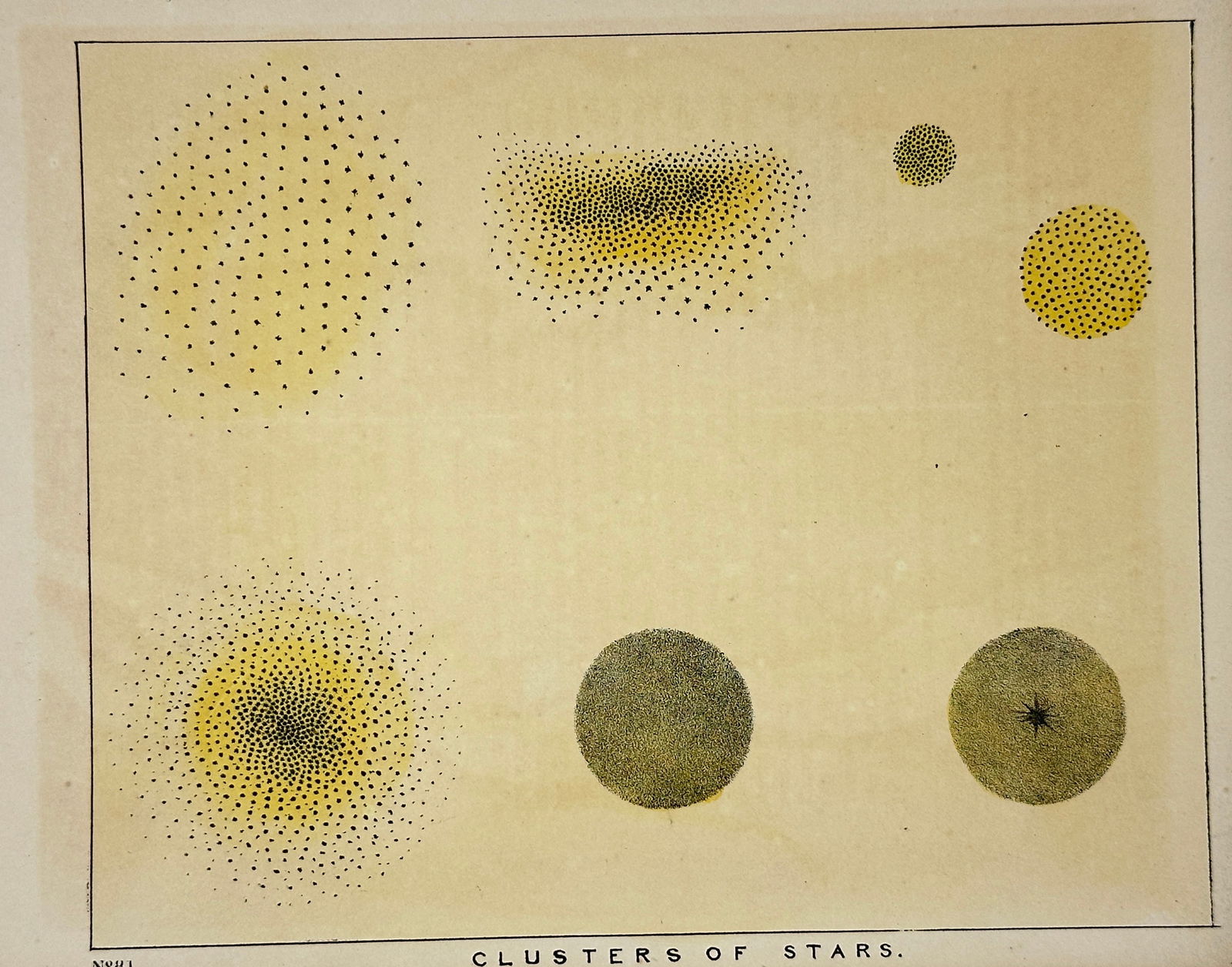 Charles Blunt – Clusters of Stars – Lithograph – 19th Century (1 of 3)