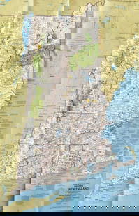 National Geographic Society – Western New England – Printed Map – 1987: This printed map titled Close-up U.S.A.: Western New England was published by the National Geographic Society as a supplement to the May 1987 issue of National Geographic Magazine. It covers the state