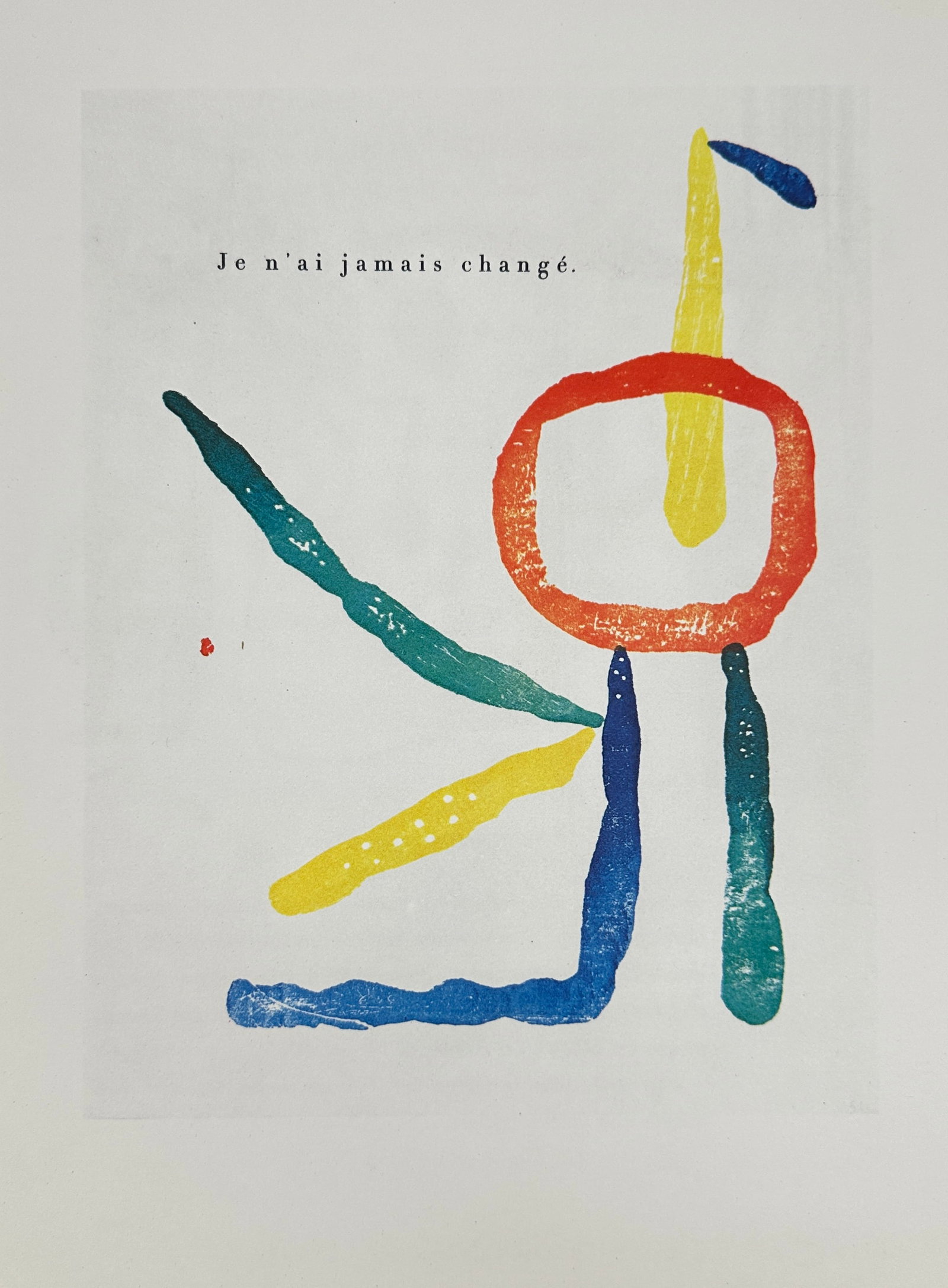 Joan Miró (1893–1983) – For À Toute Épreuve III – Mounted Offset Lithograph (1972) (1 of 3)
