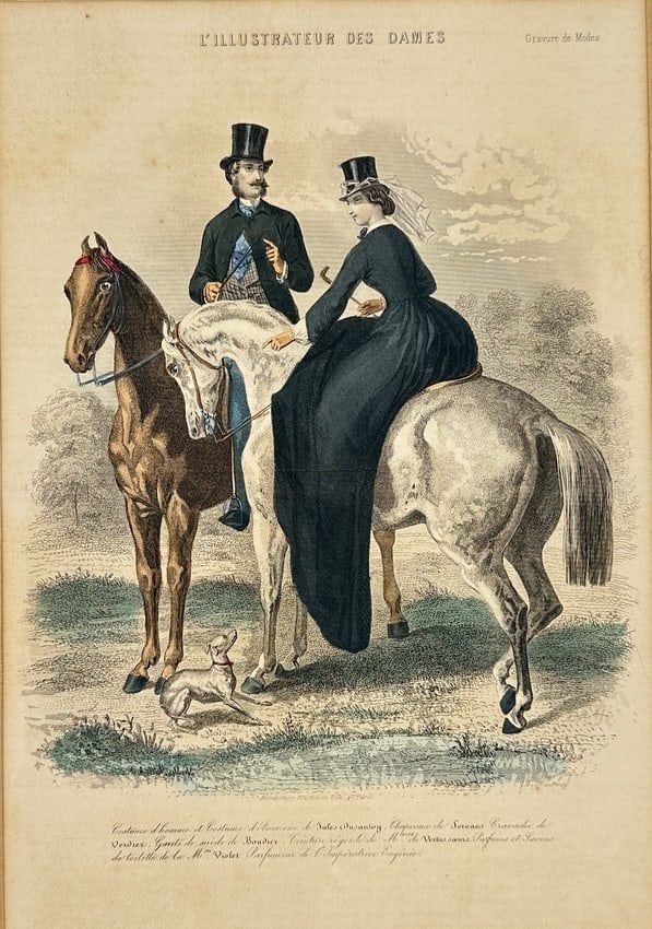 L'Illustrateur des Dames – Equestrian Fashion Plate – Printed Illustration (19th Century) (1 of 3)