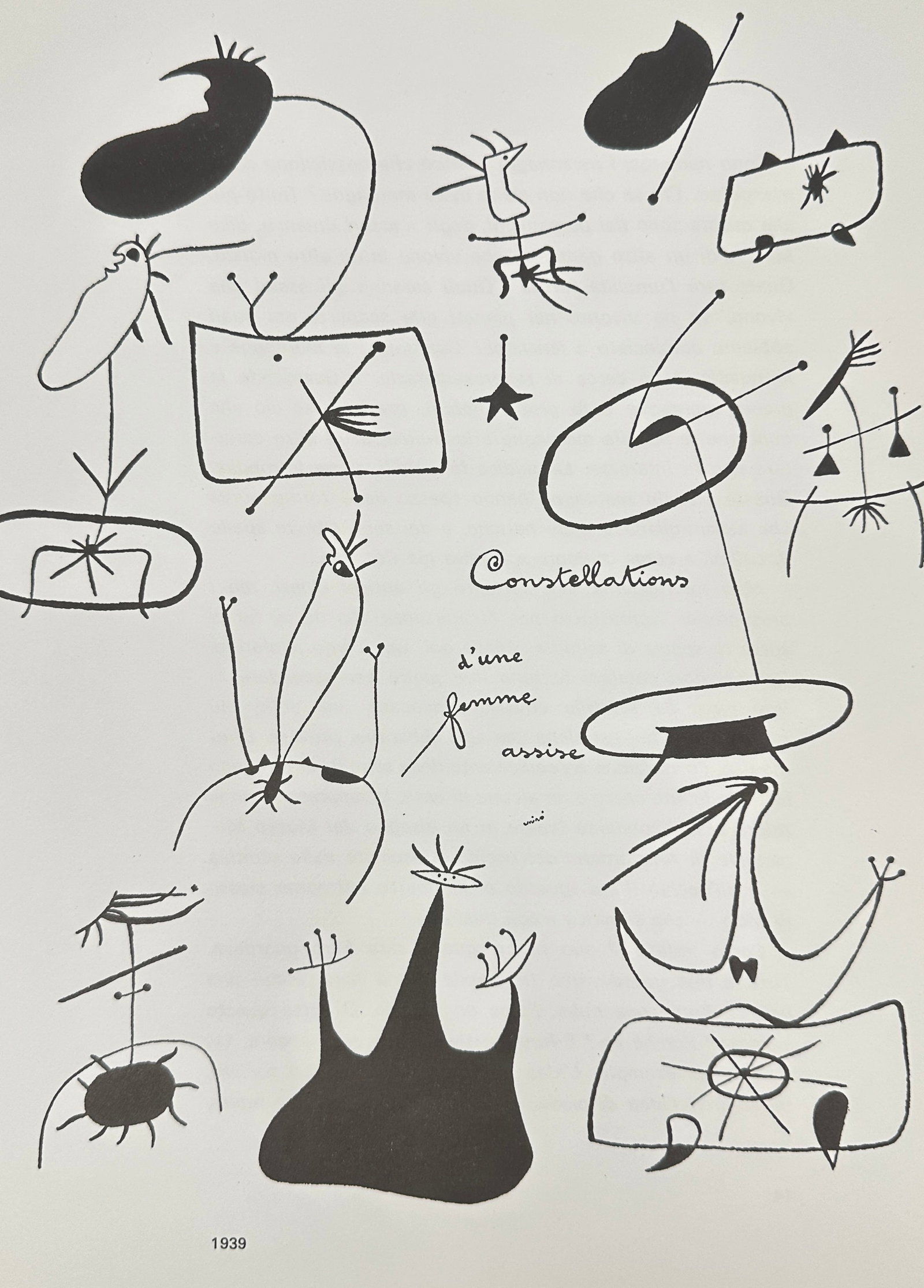 Joan Miró – Constellations d’une femme assise – Lithograph – 1939 (Printed Later) (1 of 3)